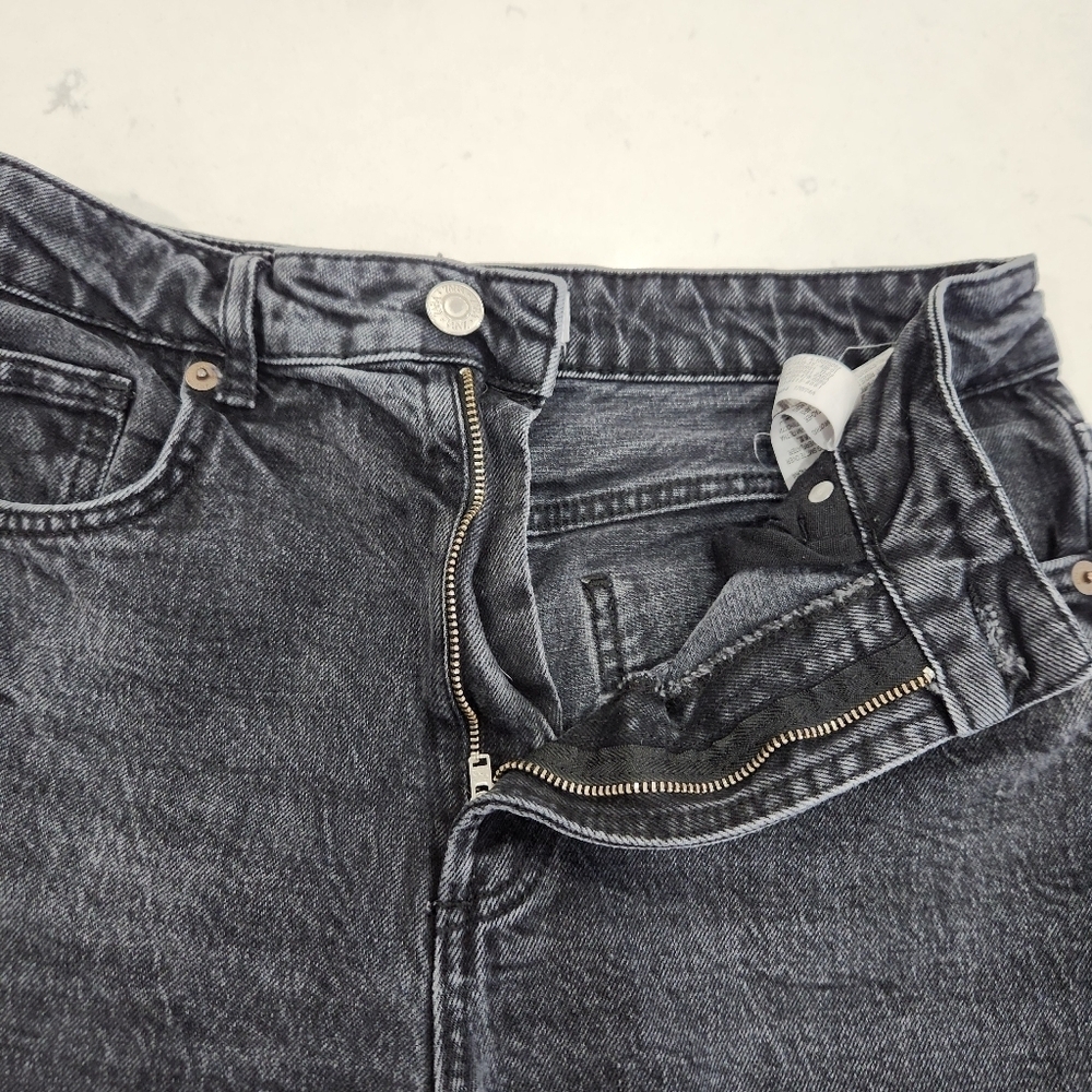 ZARA Jeans Womens Size 8 Black Skinny Leg Denim Stretch High Rise Zip Closure - Picture 5 of 12